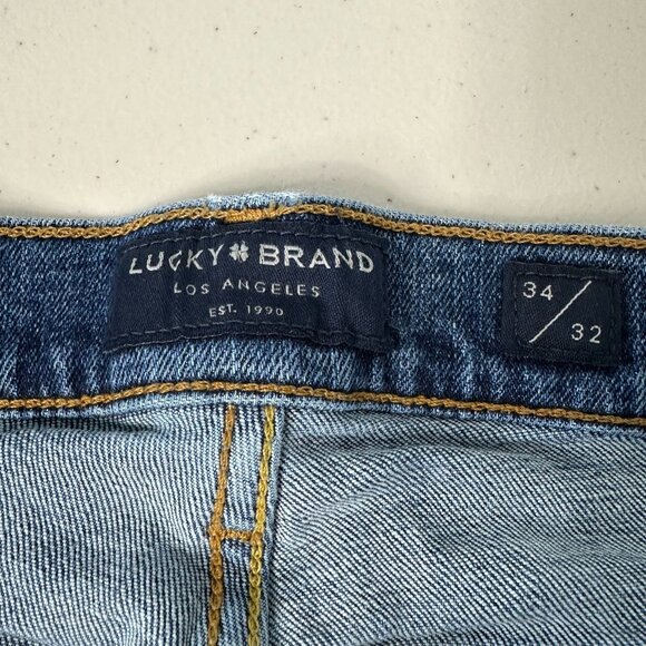 Lucky Brand 181 Relaxed Denim Jeans Size 34 x 32 Blue Straight Leg Western - Picture 3 of 11